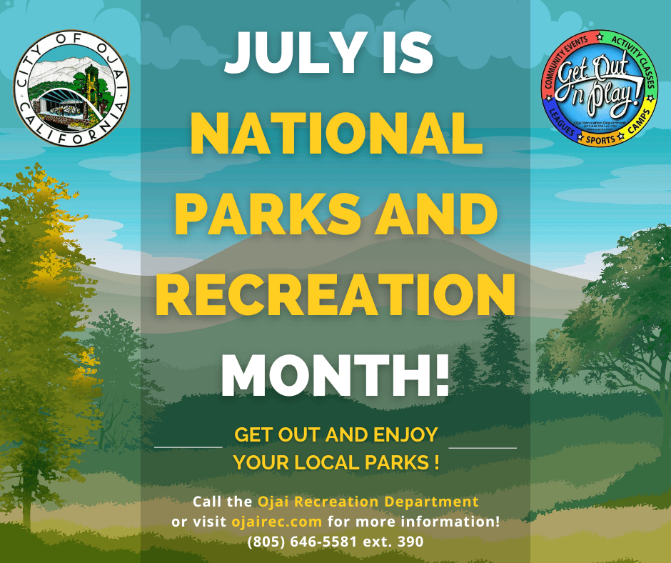 July National Parks and Recreation month
